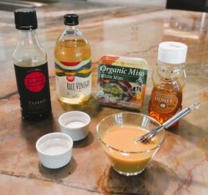 Honey Miso Marinade ingredient shot